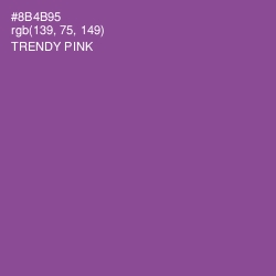#8B4B95 - Trendy Pink Color Image